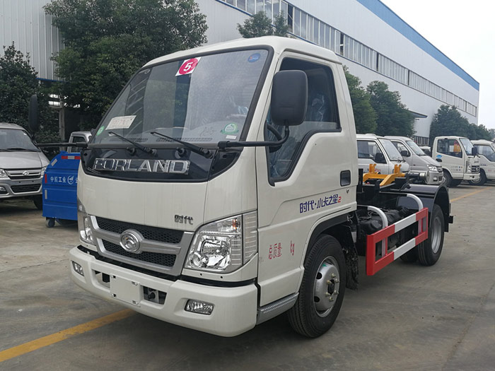 福田時代小卡之星3方勾臂式垃圾車